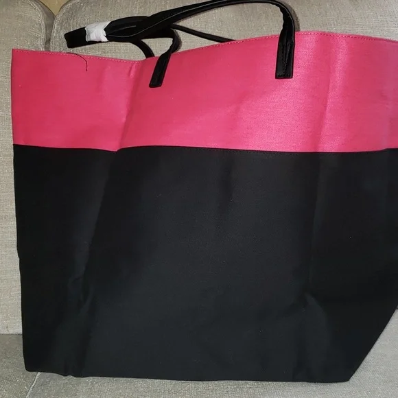 Victoria Secret Pink/Black Tote New with Tags 🥳 - Picture 13 of 16